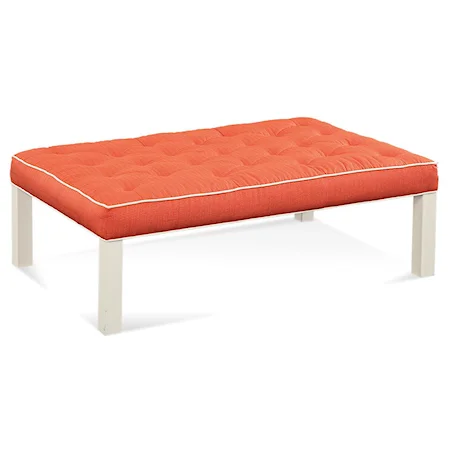 Norris Ottoman w/ Tufted Seat